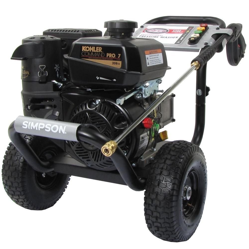 Professional pressure washing equipment